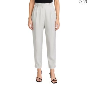 Jason Wu satin-like pleated cropped trousers, S